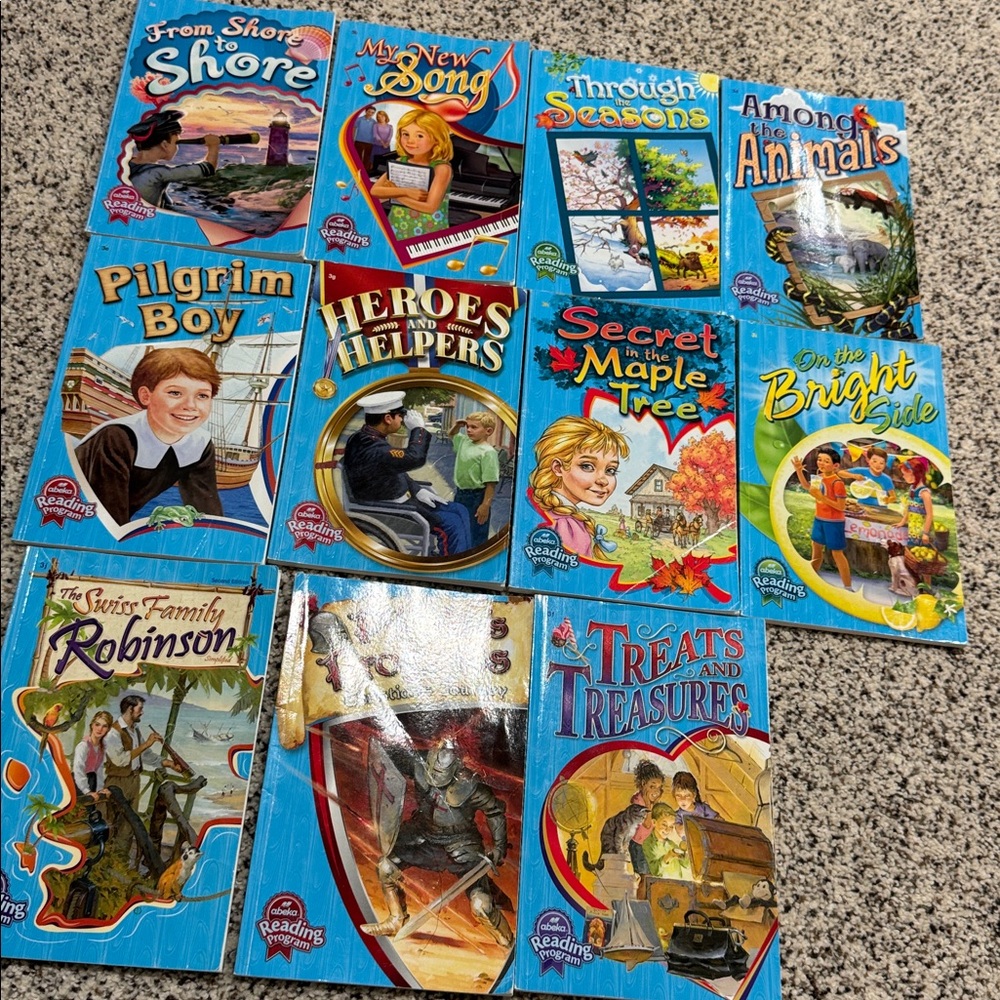 Abeka Grade 3 Reading Set of 11 Children's Books